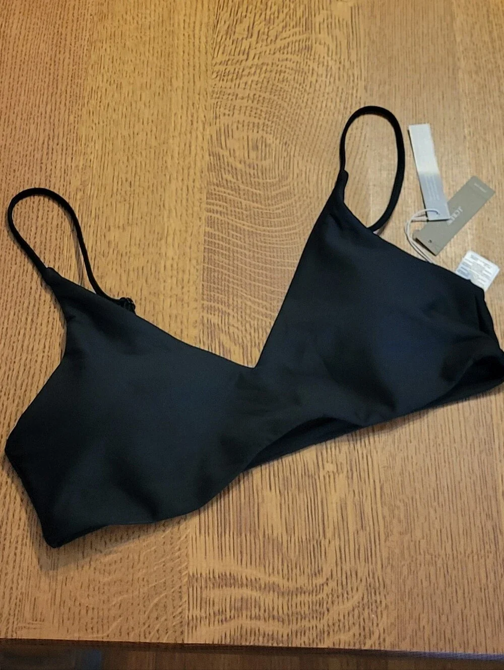 J.Crew Lana Bikini Top in Classic Sculpt - black